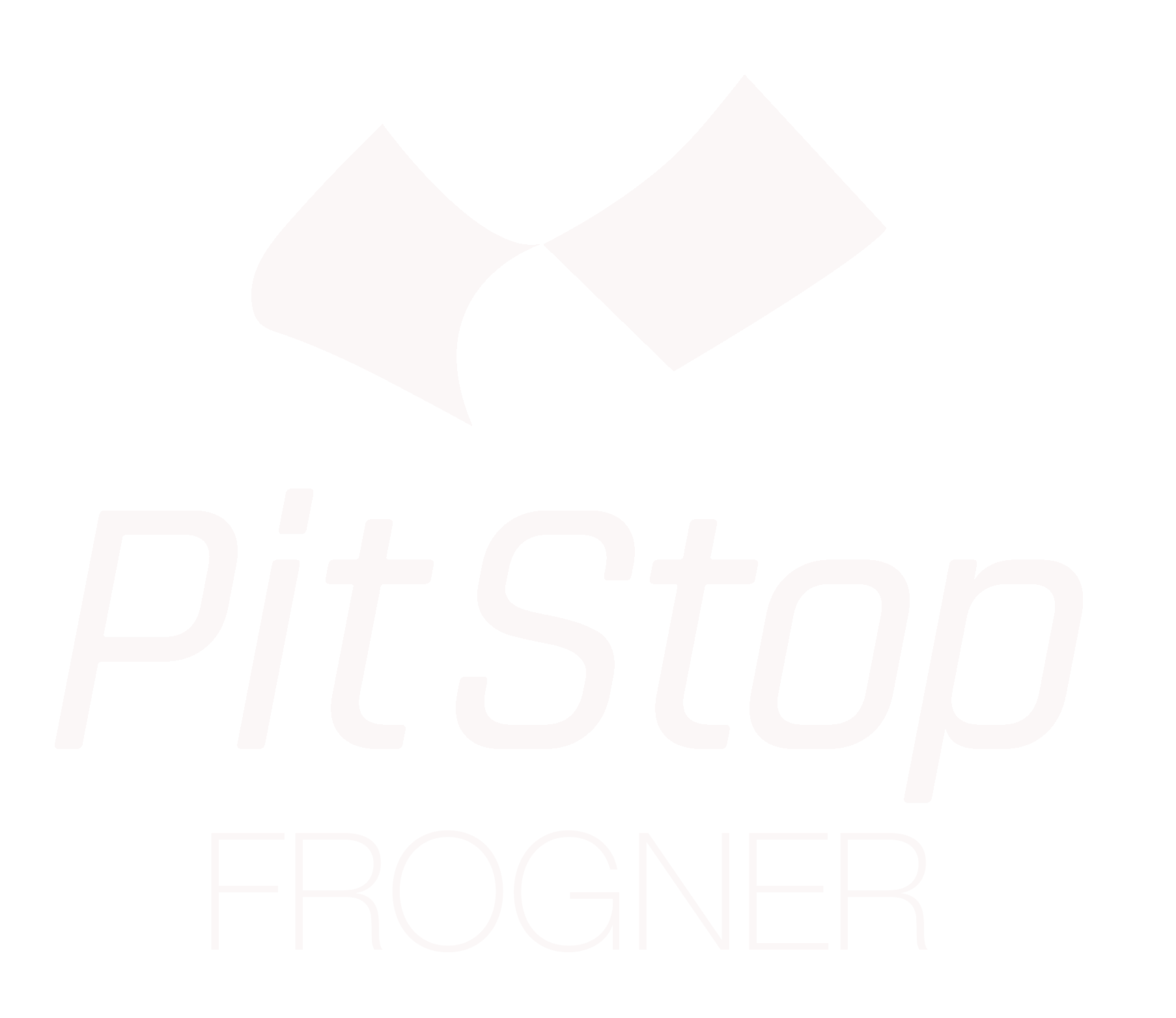 Logo Frogner PitStop Bergen logo hvit